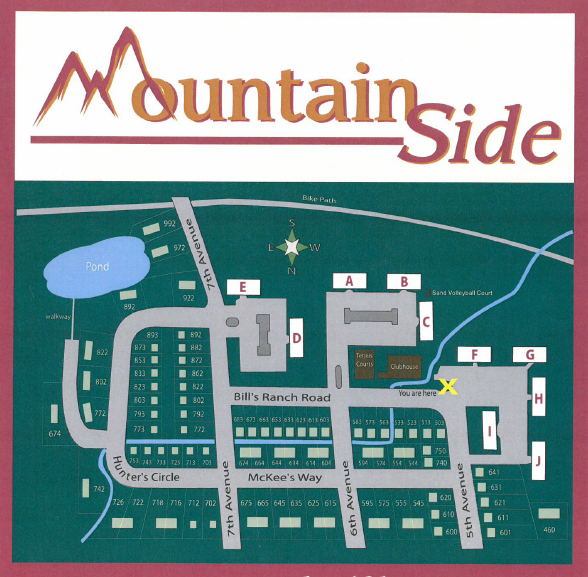 Map of Mountain Side HOA