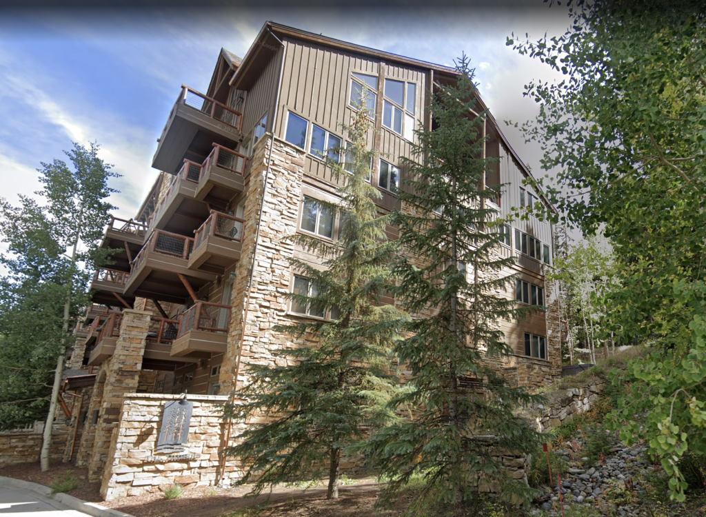 Condominium building in the woods in Keystone Colorado