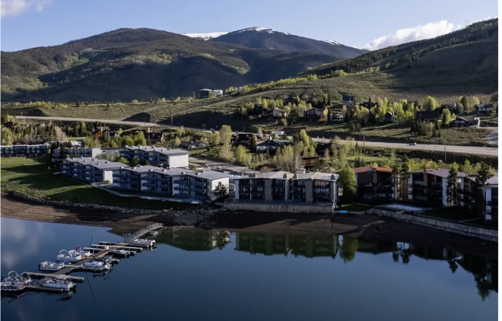 Condominium building on Lake Dillon in Dillon, Colorado